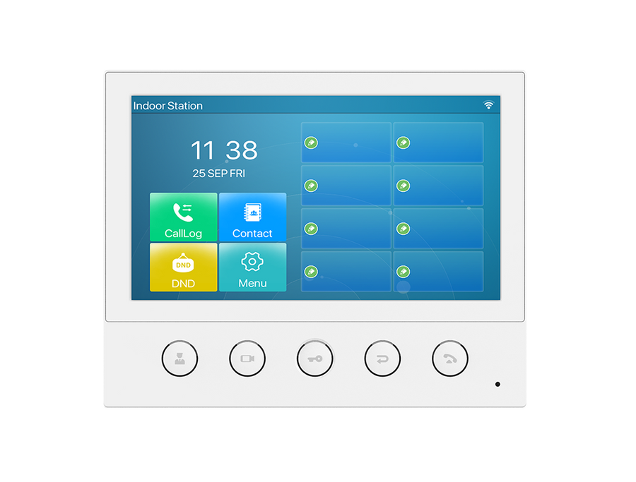 Fanvil i53W Indoor SIP Station, 6 SIP Lines, 5 Buttons, PoE, 7" Colour Touch Screen, Linux, ONVIF, 2Yr Warranty
