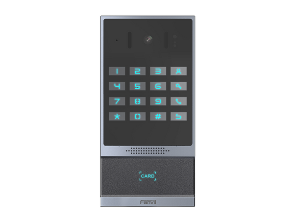 Fanvil i64 Outdoor Audio/Video Intercom, 2 SIP Lines, Numerical Keypad, PoE, IP66 & IK07, RFID Reader , ONVIF, 2Yr Warranty