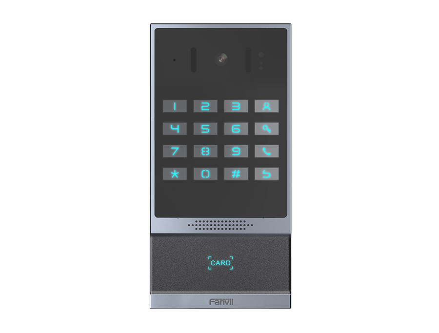 Fanvil i64 Outdoor Audio/Video Intercom, 2 SIP Lines, Numerical Keypad, PoE, IP66 & IK07, RFID Reader , ONVIF, 2Yr Warranty
