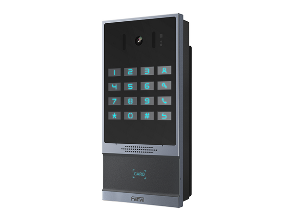 Fanvil i64 Outdoor Audio/Video Intercom, 2 SIP Lines, Numerical Keypad, PoE, IP66 & IK07, RFID Reader , ONVIF, 2Yr Warranty