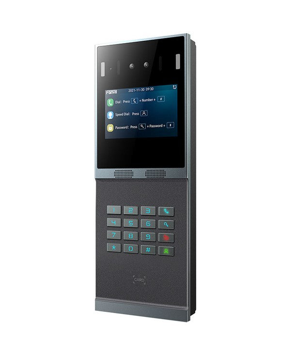 Fanvil i66 face recognition door phone, dual 2MP cameras, face recognition, QR code access, RFID/IC cards, PoE+, IP66 IK07, ONVIF - Image 1