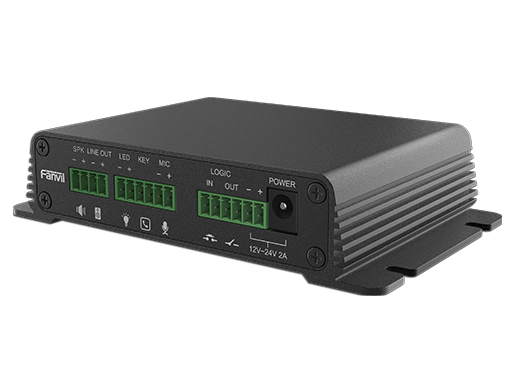 Fanvil PA2s Video Intercom & Paging Gateway, Emergency call button interface, active call, NVR video recording, standard RJ45 interface