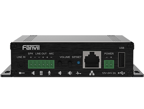 Fanvil PA3 Video Intercom & Paging Gateway, 2 SIP Lines, 1 Speaker interface and 1 microphone interface, Support USB or TF Card, Support POE - Image 1