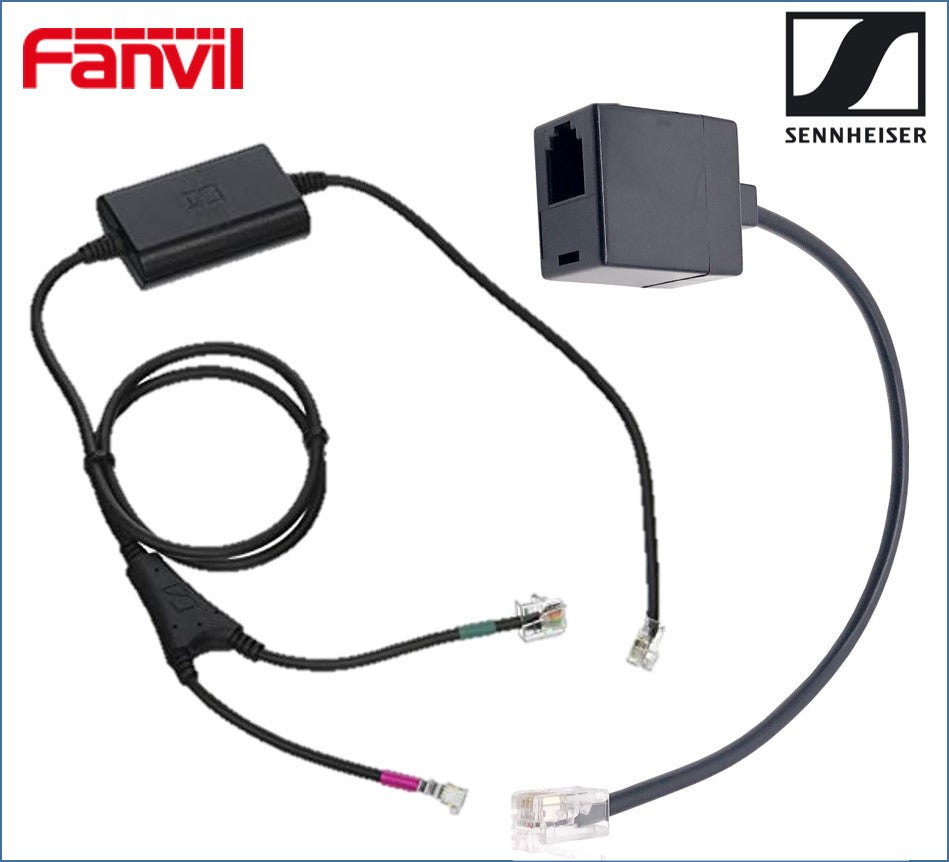 Fanvil / EPOS l Sennheiser Electronic Hook Switch (EHS) Adapter - Inc Fanvil T-03  RJ9 Connector Cable - Image 2