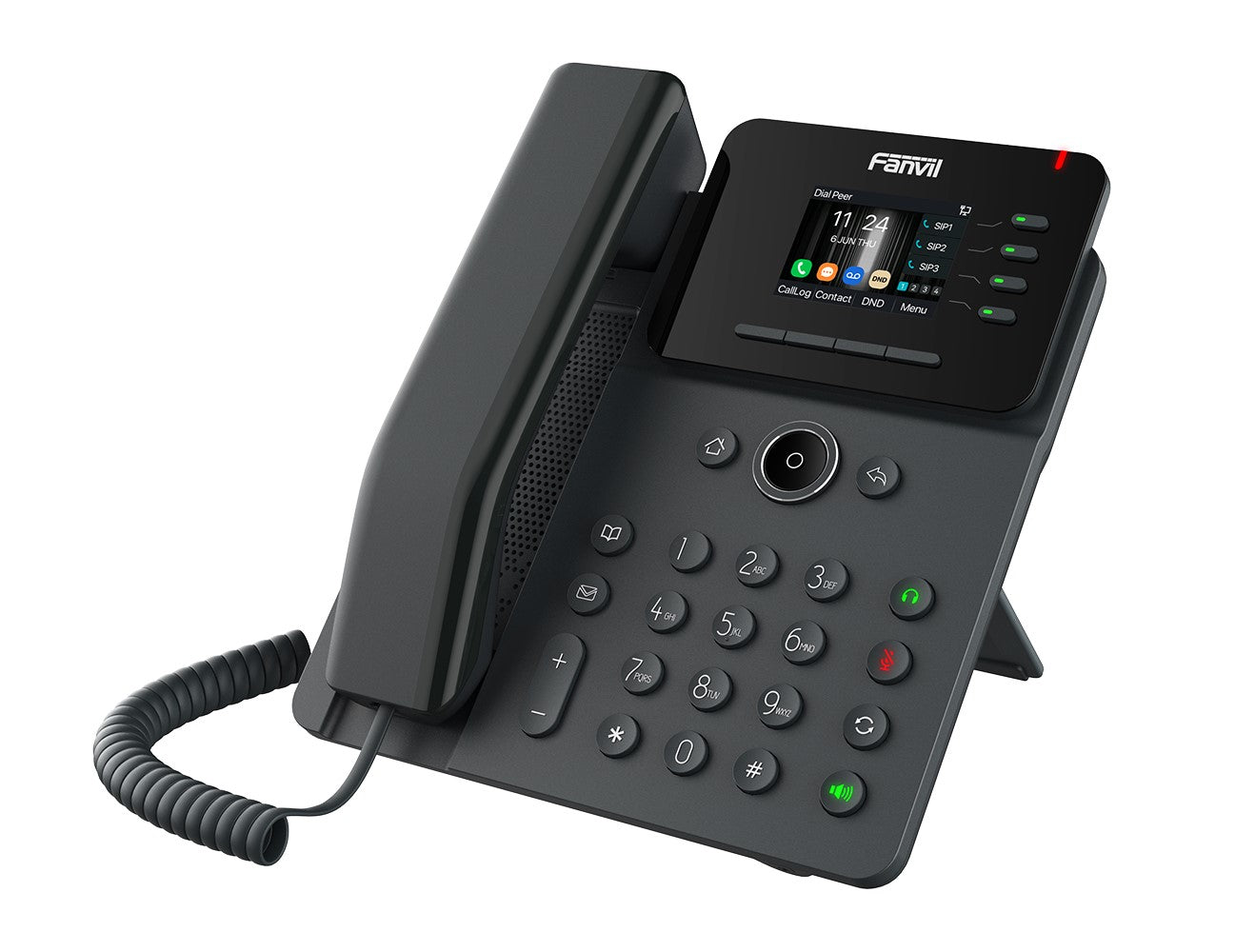 Fanvil V61W Prime Business Phone 2.4-inch color screen, HD audio, HAC, Wi-Fi. Bluetooth, PoE Support 6-way Audio conference, EHS - Image 2