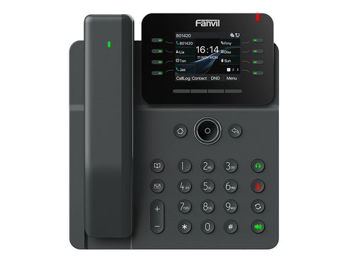 Fanvil V62 PRO  Essential Business Phone, 2.8-inch, Color Screen, 12 SIP Lines, 6-Way Audio, HD Audio, Dual Gigabit Ports, Integrated PoE - Image 1
