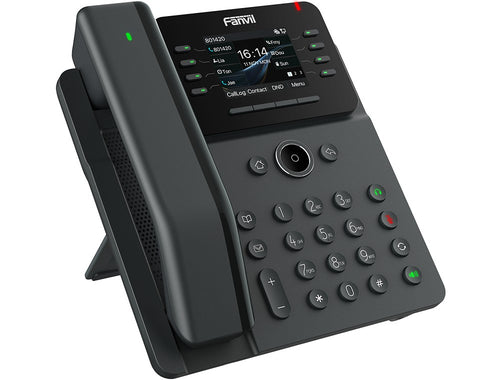 Fanvil V62 PRO  Essential Business Phone, 2.8-inch, Color Screen, 12 SIP Lines, 6-Way Audio, HD Audio, Dual Gigabit Ports, Integrated PoE - Image 2