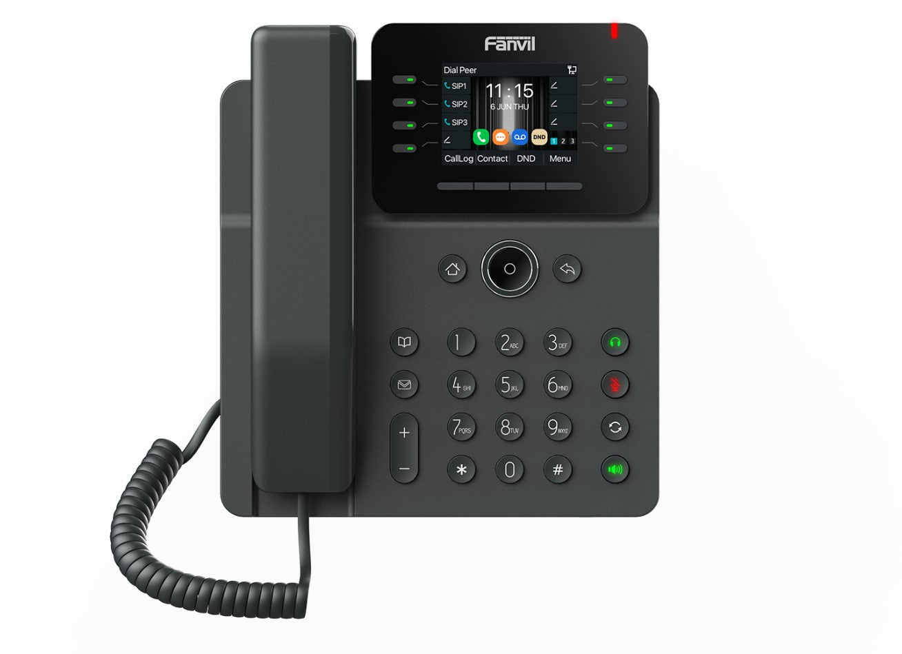 Fanvil V62G Essential Business Phone, 2.8-inch, Color Screen, 12 SIP Lines, 6-Way Audio, HD Audio, Dual Gigabit Ports, Integrated PoE - Image 1
