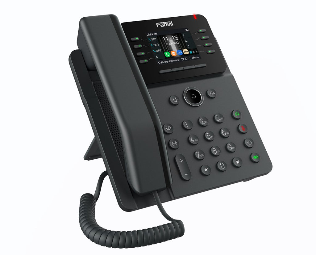 Fanvil V62G Essential Business Phone, 2.8-inch, Color Screen, 12 SIP Lines, 6-Way Audio, HD Audio, Dual Gigabit Ports, Integrated PoE - Image 2