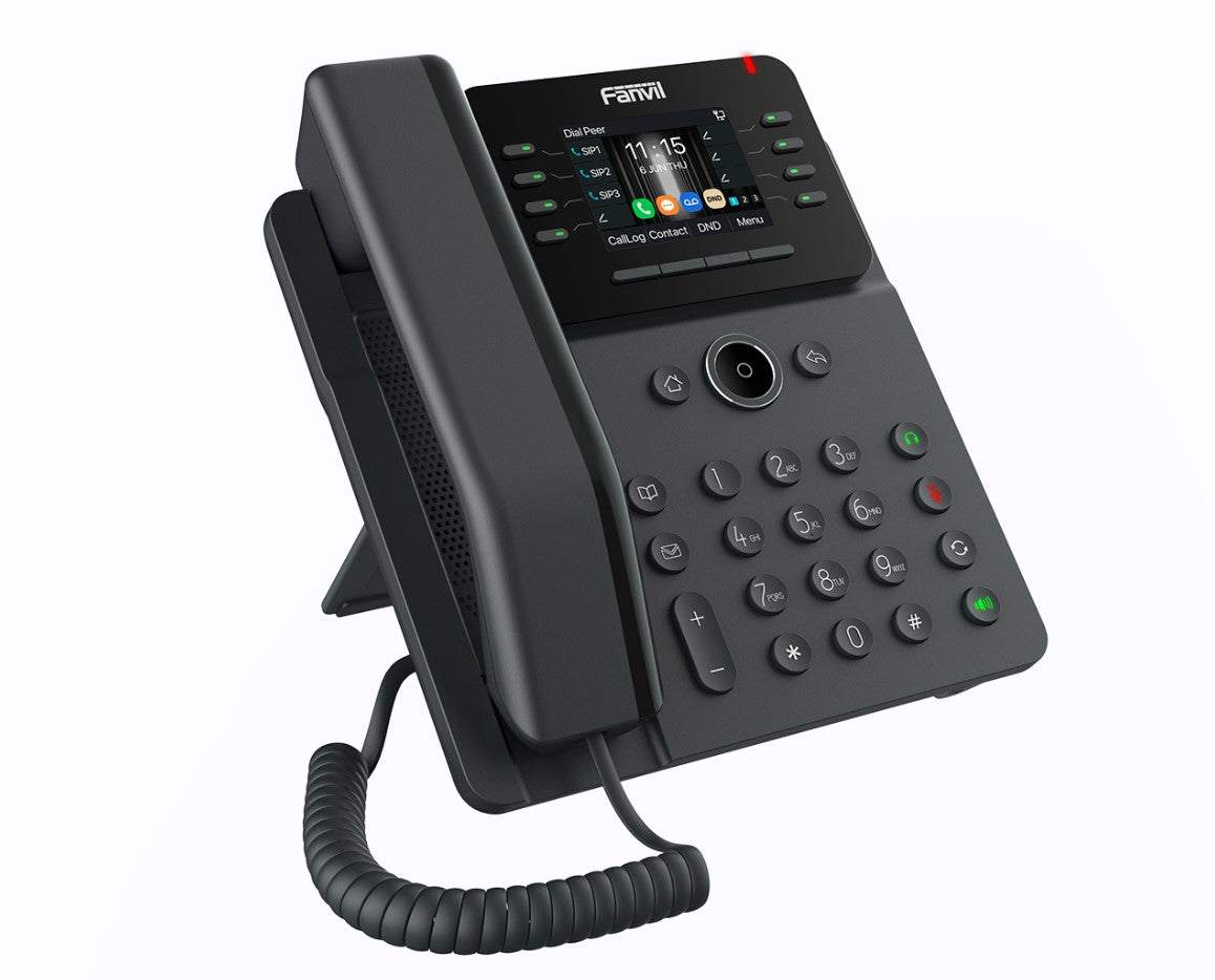 Fanvil V62G Essential Business Phone, 2.8-inch, Color Screen, 12 SIP Lines, 6-Way Audio, HD Audio, Dual Gigabit Ports, Integrated PoE - Image 2
