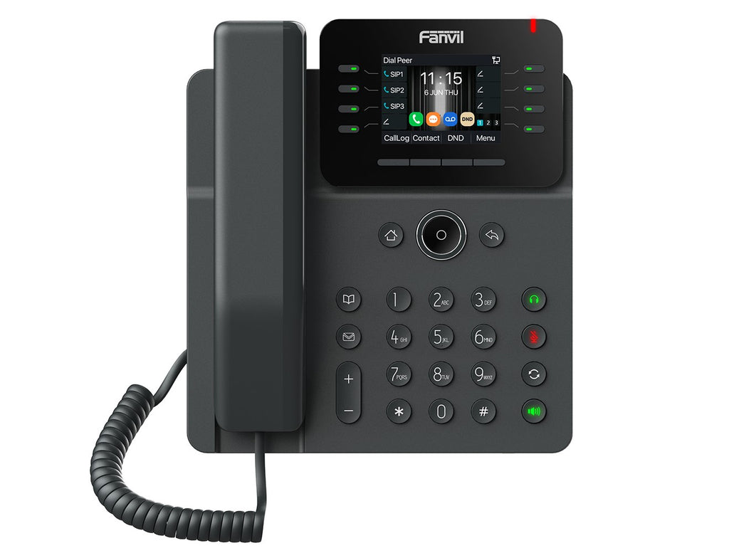 Fanvil V62W Prime Business Phone 2.8-inch color screen □√ Support audio codec G.722 and Opus, HD audio 6-way Audio conference Wi-Fi 6, Bluetooth - Image 4