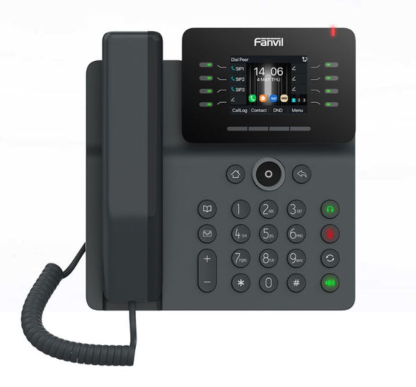 Fanvil V63 Essential Business Phone 2.7" Graphical Dot-Matrix Backlit Screen, Dual Gigabit Ports, PoE, 15 DSS Keys, 6 Lines, SBC Ready, 2 Year WTY