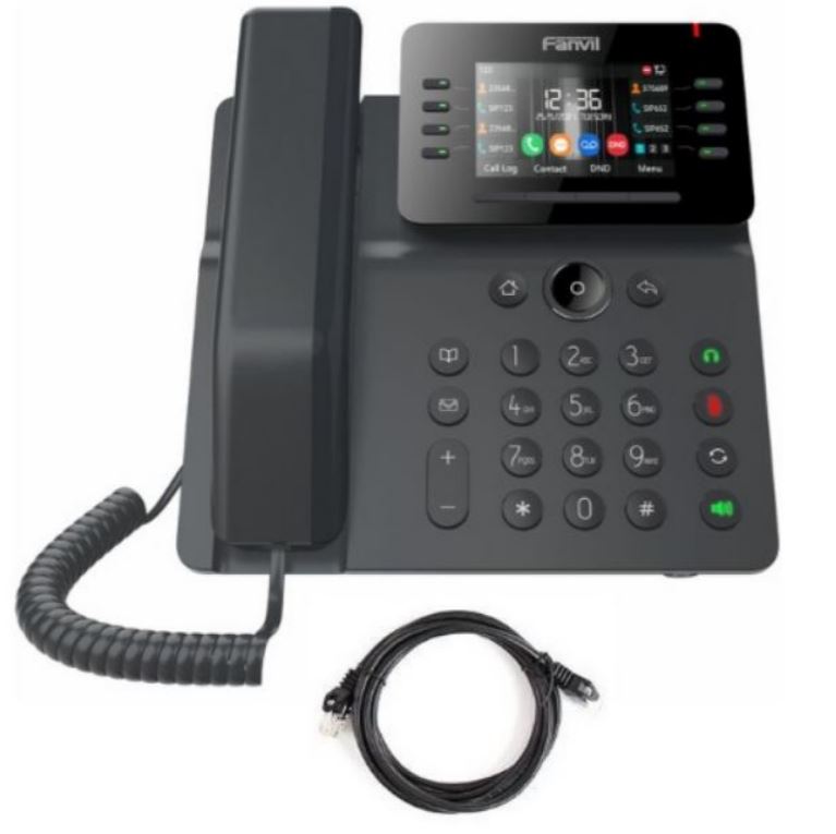 Fanvil V64 Prime Busines Phone, 3.5" Color Screen, Built in WiFi & BT, Dual Gigabit Ports, PoE, 12 Lines, SBC Ready, 2 Year WTY - Image 4
