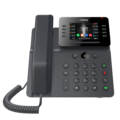 Fanvil V64 Prime Busines Phone, 3.5" Color Screen, Built in WiFi & BT, Dual Gigabit Ports, PoE, 12 Lines, SBC Ready, 2 Year WTY - Image 1