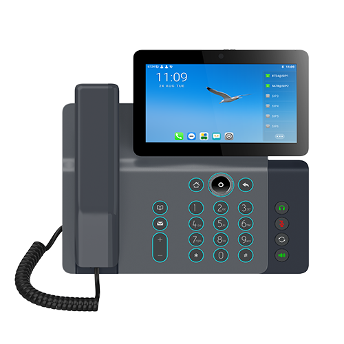 Fanvil V67 Enterprise IP Phone, 7" Touch Screen, 5mp Camera, Andriod 9.0, Built in Wifi, BT, Wall Mountable, Upto 116 DSS Keys, 20 Lines, 2 Year WTY - Image 1