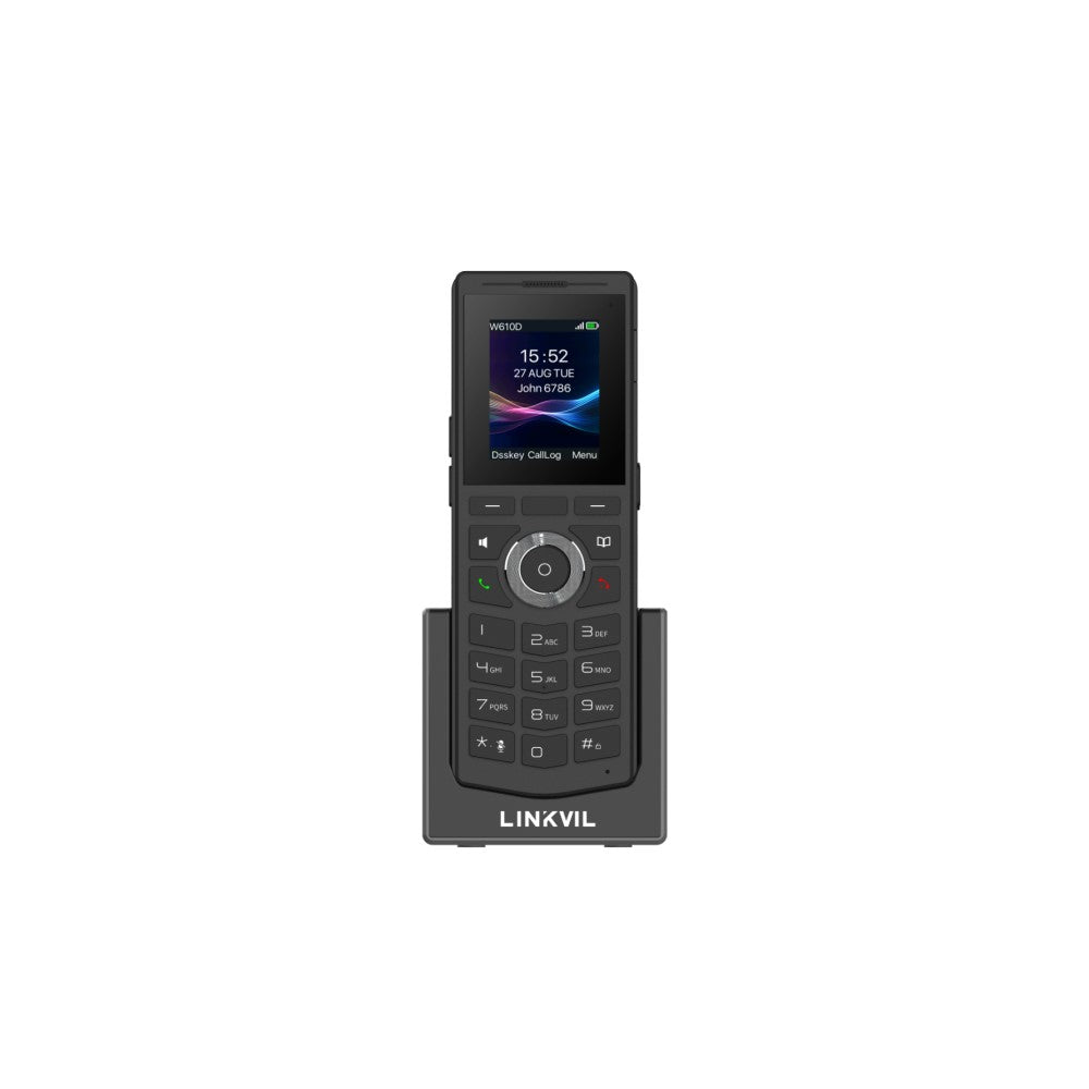 Fanvil Linkvil W610D Portable DECT Phone, built-in Bluetooth 5.0,  rechargeable 1900mAh battery, up to 8 hours of talk time, HD Voice, Noise Reduction - Image 5