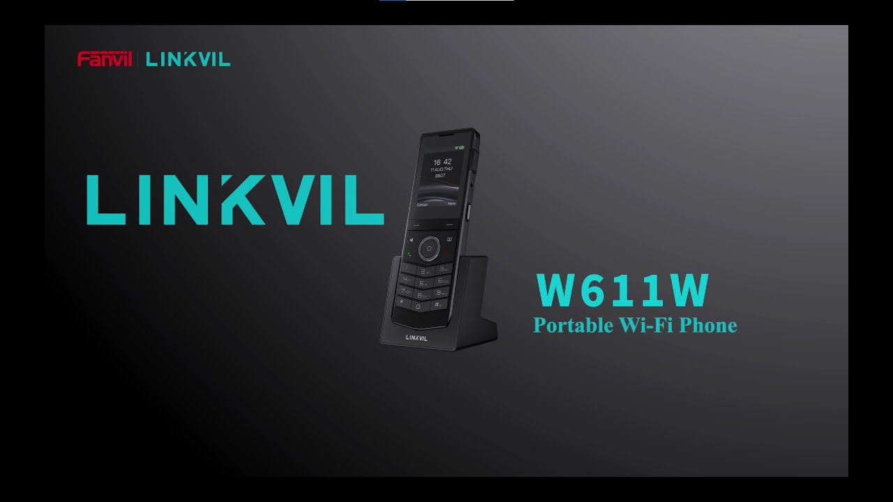 Fanvil Linkvil W611W Portable Wi-Fi Phone 2.4" Color Screen, Support Dual-band Wi-Fi, Up To 9 Hours Talk Time, Waterproof& Dustproof, - Image 3