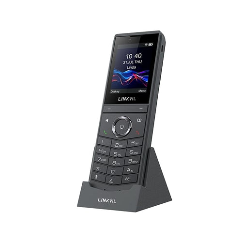 Fanvil W620W Portable Wi-Fi Phone, 2.4-inch HD LCD Screen,Video Preview, Programmable Keys,Type-C Port, Built-in Dual-band Wi-Fi 6, 240H Standby - Image 2