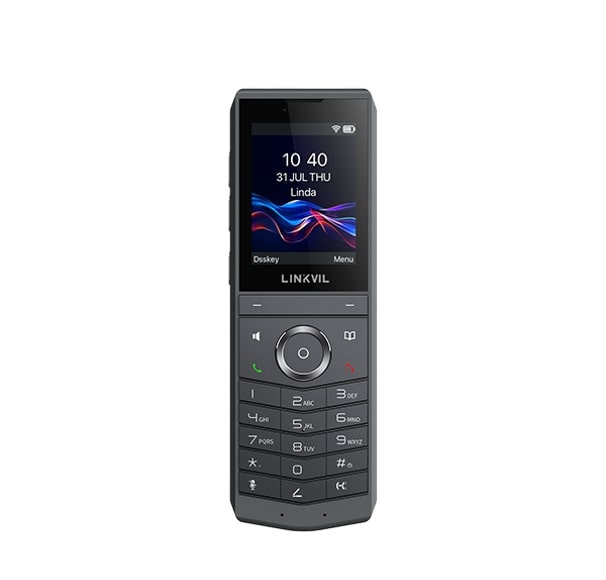 Fanvil W620W Portable Wi-Fi Phone, 2.4-inch HD LCD Screen,Video Preview, Programmable Keys,Type-C Port, Built-in Dual-band Wi-Fi 6, 240H Standby - Image 1