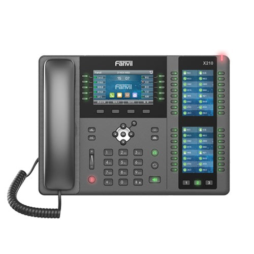 Fanvil X210 Enterprise IP Phone - 4.3" (Video) Colour Screen, 20 Lines, 106 x DSS Buttons, Dual Gigabit NIC, Bluetooth, *SBC Ready - Image 2