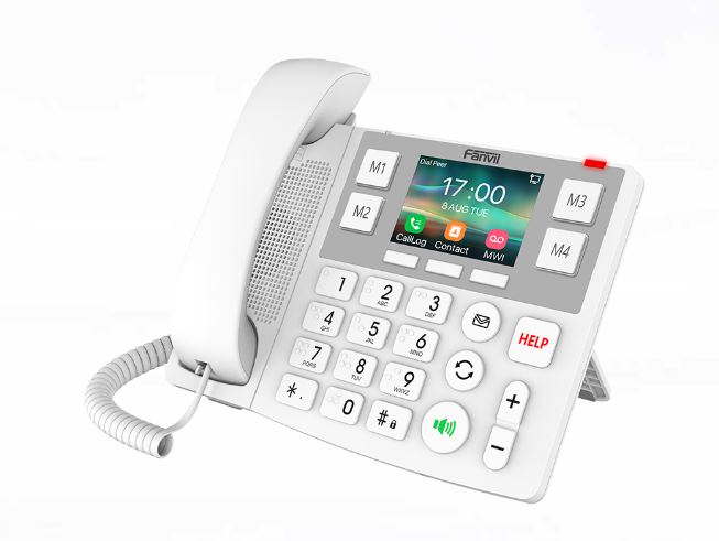 Fanvil X305 big button IP phone, 2 SIP lines, 3.5in color display, Wi‑Fi, Bluetooth 4.2, PoE, hearing aid compatible, KT10/KT20 compatibility - Image 1