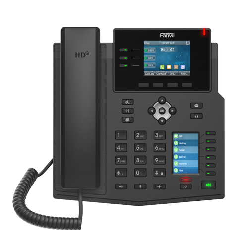 Fanvil X4U Enterprise IP Phone - 2.8" Colour Screen, 4 Lines, 30 x DSS Buttons, *SBC Ready, Dual Gigabit NIC - Image 2