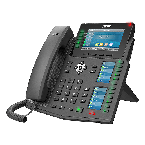 Fanvil X6U Enterprise IP Phone - 4.3" (Video) Colour Screen, 20 Lines, 60 x DSS Buttons, Dual Gigabit NIC, Built in Bluetooth, *SBC Ready (V2) - Image 1