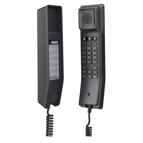 Grandstream GHP611 Hotel Phone, 2 Line IP Phone, 2 SIP Accounts, HD Audio, Powerable Over PoE, Black Colour, 1Yr Wty - Image 1