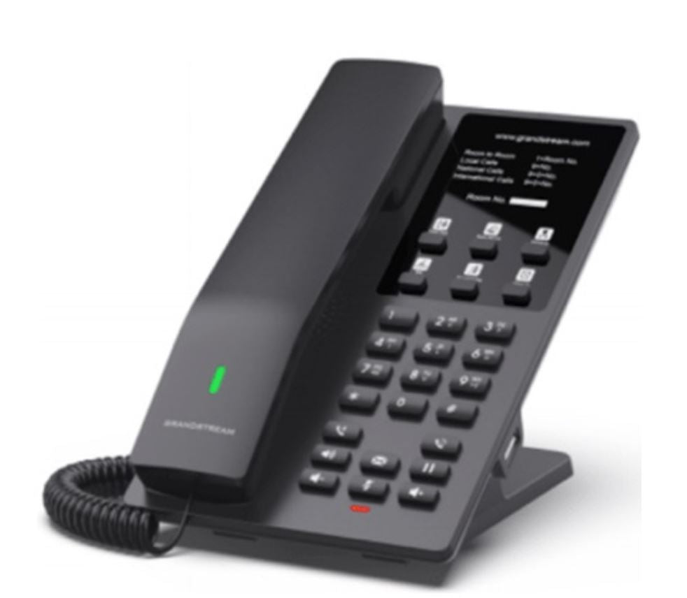 Grandstream GHP621W Desktop Hotel Phone, Built-in WiFi, Black, 2 SIP Accounts, 2 Lines, 3-way Audio Conferencing, Hearing Aid Compatibility (HAC) - Image 2