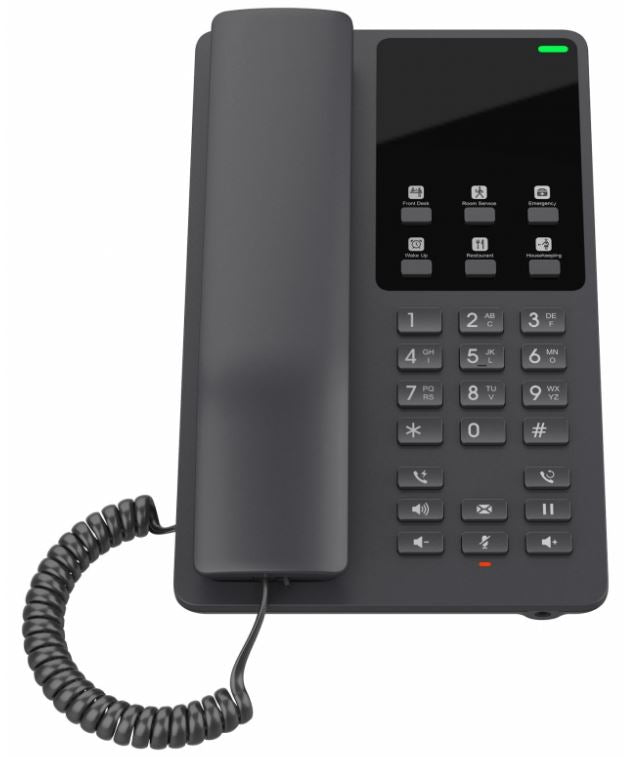 Grandstream GHP621W Desktop Hotel Phone, Built-in WiFi, Black, 2 SIP Accounts, 2 Lines, 3-way Audio Conferencing, Hearing Aid Compatibility (HAC) - Image 3