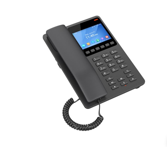 Grandstream GHP631W Desktop Hotel Phone, 3.5" Color LCD, PoE, Dual-band WiFi 6, Black - Image 2
