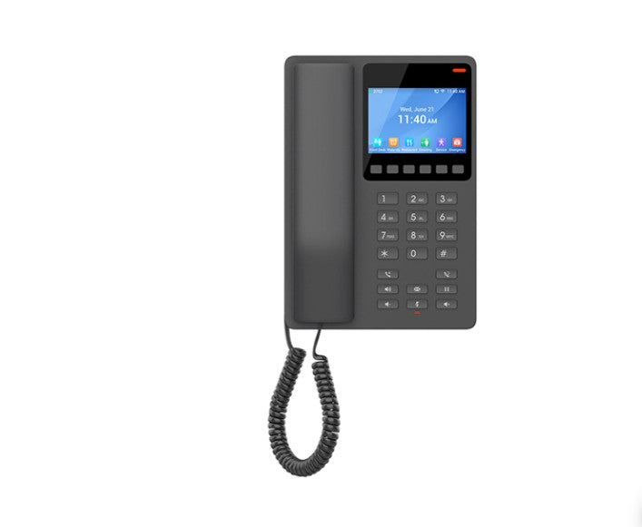 Grandstream GHP631W Desktop Hotel Phone, 3.5" Color LCD, PoE, Dual-band WiFi 6, Black - Image 3