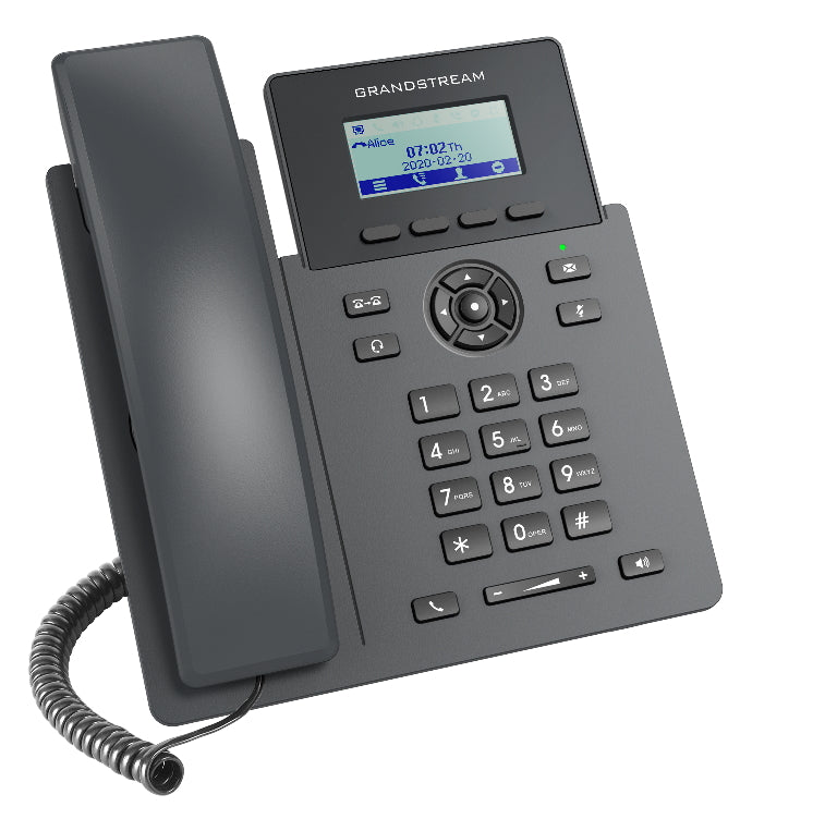 Grandstream GRP2601P Carrier Grade  2 Line IP Phone, 2 SIP Accounts, 2.2" LCD, 132x48 Screen, HD Audio, Powerable Via POE, 5 way Conference, 1Yr W - Image 2