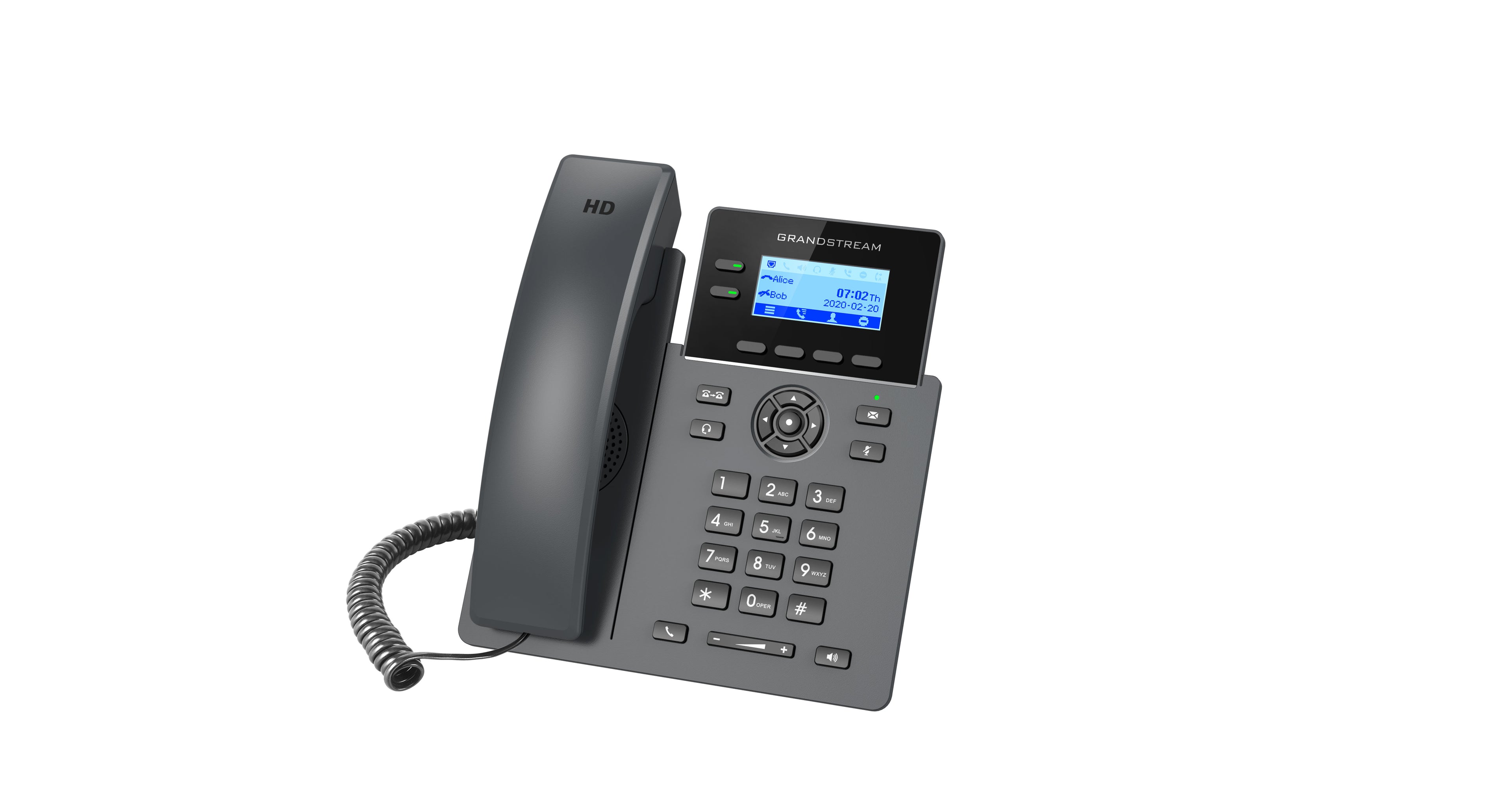 Grandstream GRP2602G Carrier Grade 2 Line IP Phone, 2 SIP Accounts, 2.2" LCD, 132x48 Screen, HD Audio, Powerable Via POE, 5 way Conference, 1Yr Wt - Image 3