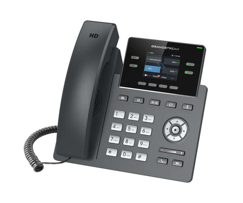 Grandstream GRP2612P 4 Line IP Phone, 2 SIP Accounts, 320x240 Colour Screen, HD Audio, Powerable Via POE - Image 3