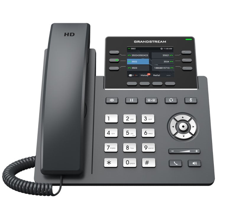 Grandstream GRP2613W 6 Lines, 6 SIP Accounts,  2.8 in scrn, PoE + GigE, Color, WiFi,  HD Audio, - Image 4