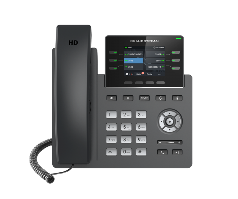 Grandstream GRP2613 6 Line IP Phone, 3 SIP Accounts, 320x240 Colour Screen, HD Audio, Powerable Via POE - Image 5