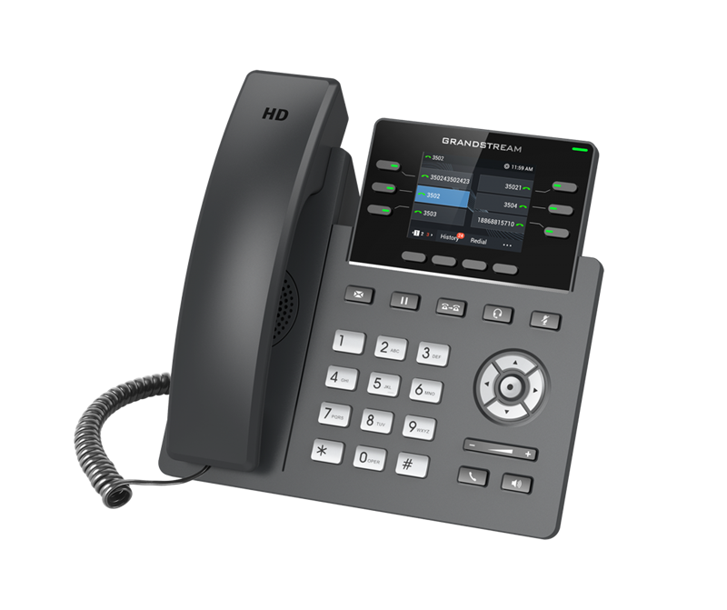 Grandstream GRP2613 6 Line IP Phone, 3 SIP Accounts, 320x240 Colour Screen, HD Audio, Powerable Via POE - Image 3