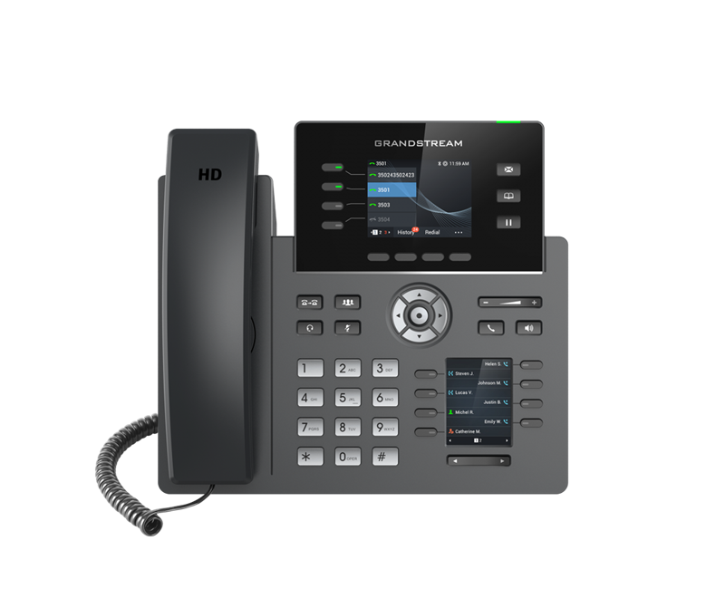 Grandstream GRP2614 4 Line IP Phone, 4 SIP Accounts, 320x240 Colour Screen, BLF Keys, HD Audio - Image 1