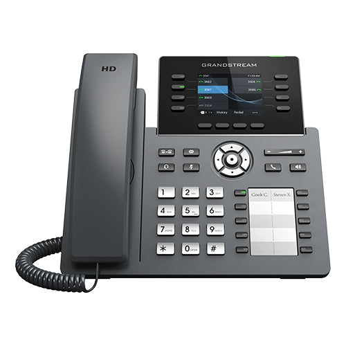Grandstream GRP2634 4+4 lines, Gigabit, WiFi/BT, Colour Screen, 10 paper based BLF keys - Image 1
