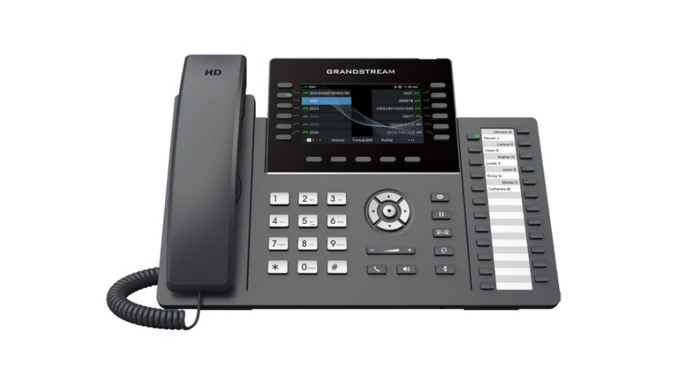 Grandstream GRP2636  6+6 lines, Gigabit, WF/BT, Colour Screen, 24 paper based BLF keys - Image 1