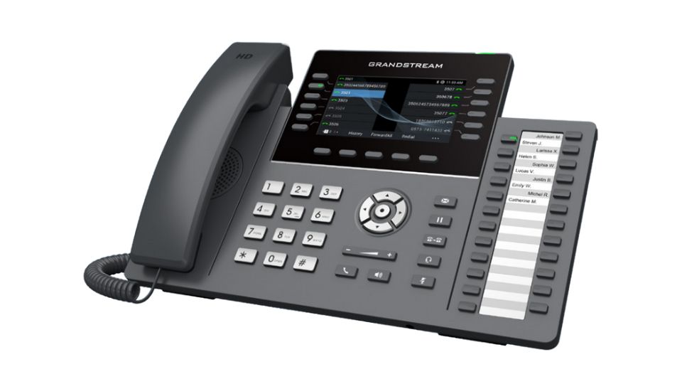 Grandstream GRP2636  6+6 lines, Gigabit, WF/BT, Colour Screen, 24 paper based BLF keys - Image 2