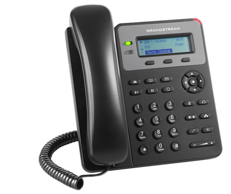 Grandstream GXP1615 1 Line IP Phone, 1 SIP Account, 132x48 Colour LCD Screen, HD Audio, Powerable Via PoE - Image 2