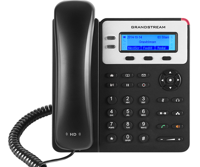 Grandstream GXP1620 2 Line Basic IP Phone, 2 SIP Accounts, 132x48 Backlit Graphical LCD Display, HD Audio - Image 1