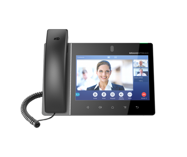 Grandstream GXV3380 16 Line Android IP Phone, 16 SIP Accounts, 1280 x 800 Colour Touch Screen, 2MB Camera, Built In Bluetooth+WiFi, Powerable Via POE