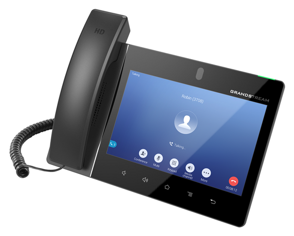 Grandstream GXV3480 16 Line Android IP Phone, 16 SIP Accounts, 1280 x 800 Colour Touch Screen, 2MB Camera, Built In Bluetooth+WiFi, Powerable Via POE