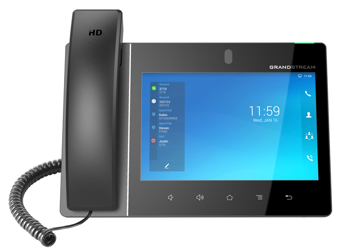 Grandstream GXV3480 16 Line Android IP Phone, 16 SIP Accounts, 1280 x 800 Colour Touch Screen, 2MB Camera, Built In Bluetooth+WiFi, Powerable Via POE - Image 4