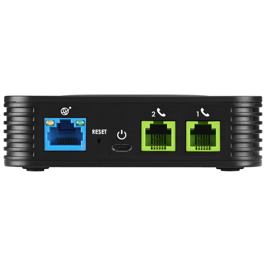 Grandstream HT802V2 2 FXS, 1 FastEthernet is a compact 2-port analog telephone adapter (ATA) that allows users to create a high-quality and manageable - Image 2