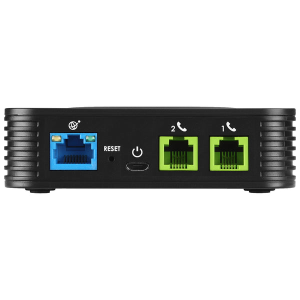Grandstream HT802V2 2 FXS, 1 FastEthernet is a compact 2-port analog telephone adapter (ATA) that allows users to create a high-quality and manageable