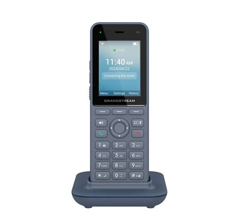 Grandstream WP826 Cordless Wi-Fi IP Phone with Integrated Dual-Band Wi-Fi, 12-Hour Talk Time, 3 SIP Accounts, 3 Lines, HD Voice, Bluetooth - Image 2